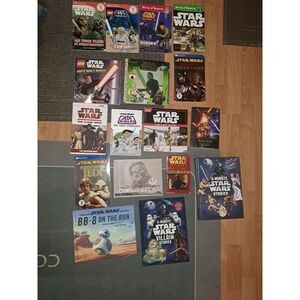 16 Star Wars Kids Children's Books and Chewbacca Canvas Picture for Kids